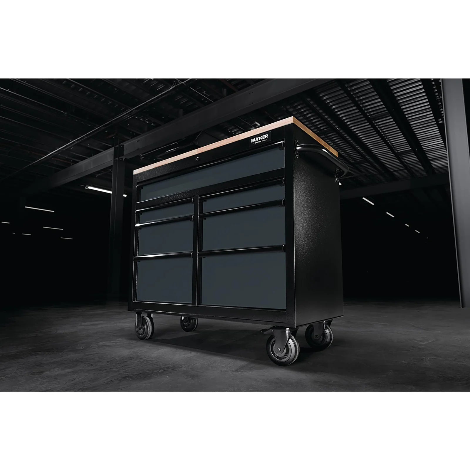 BUNKER 7 Drawer Workbench Roller Tool Cabinet, 41", Grey - B100-41G/FSC