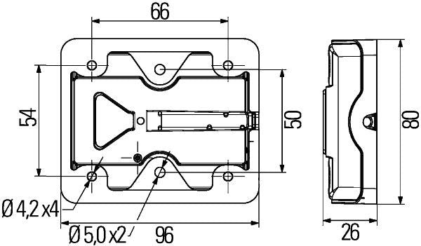 Hella Tail Light / Lamp 2VA 980 720-017
