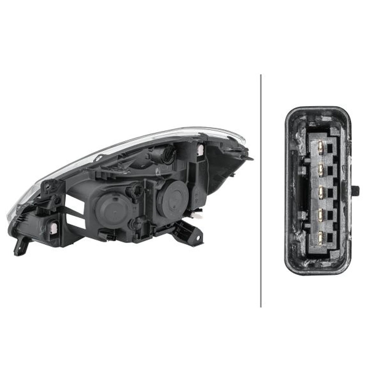 Hella Headlight Headlamp H7/H7 Right 1EE 354 536-021