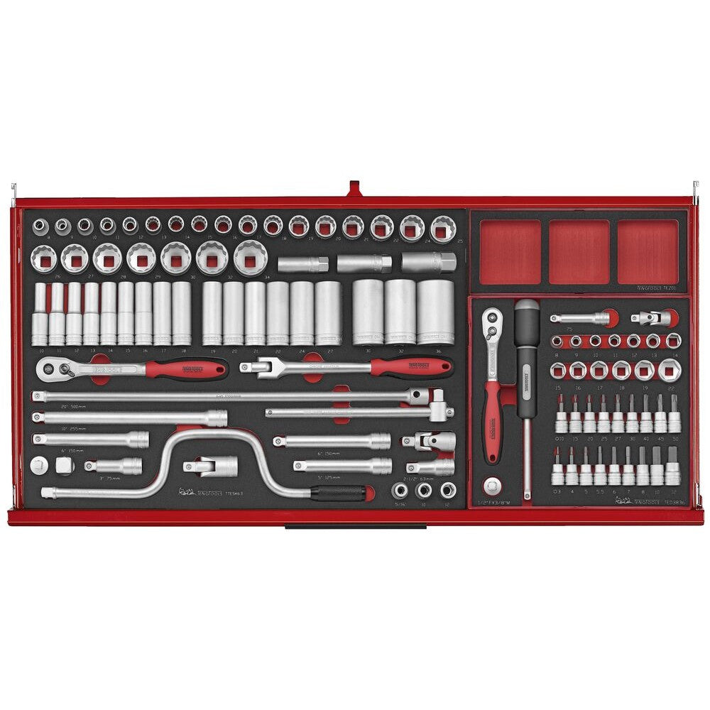 Teng Tools Mobile Tool Kit 513 Pieces Red TKW37R513F