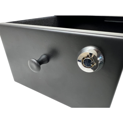 Milenco Caravan Safe – Floor-Mount Security Box with Fitting Kit (10×15×22cm), 2 Keys (1427)