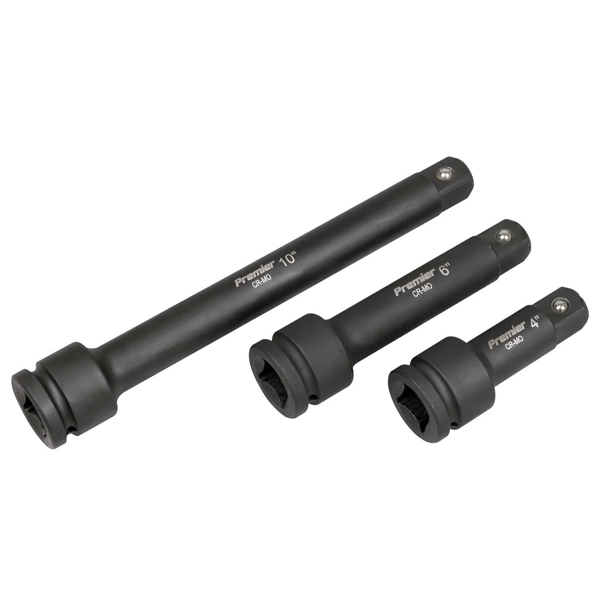 Sealey Premier Impact Extension Bar Set 3/4"Sq Drive 3 Piece