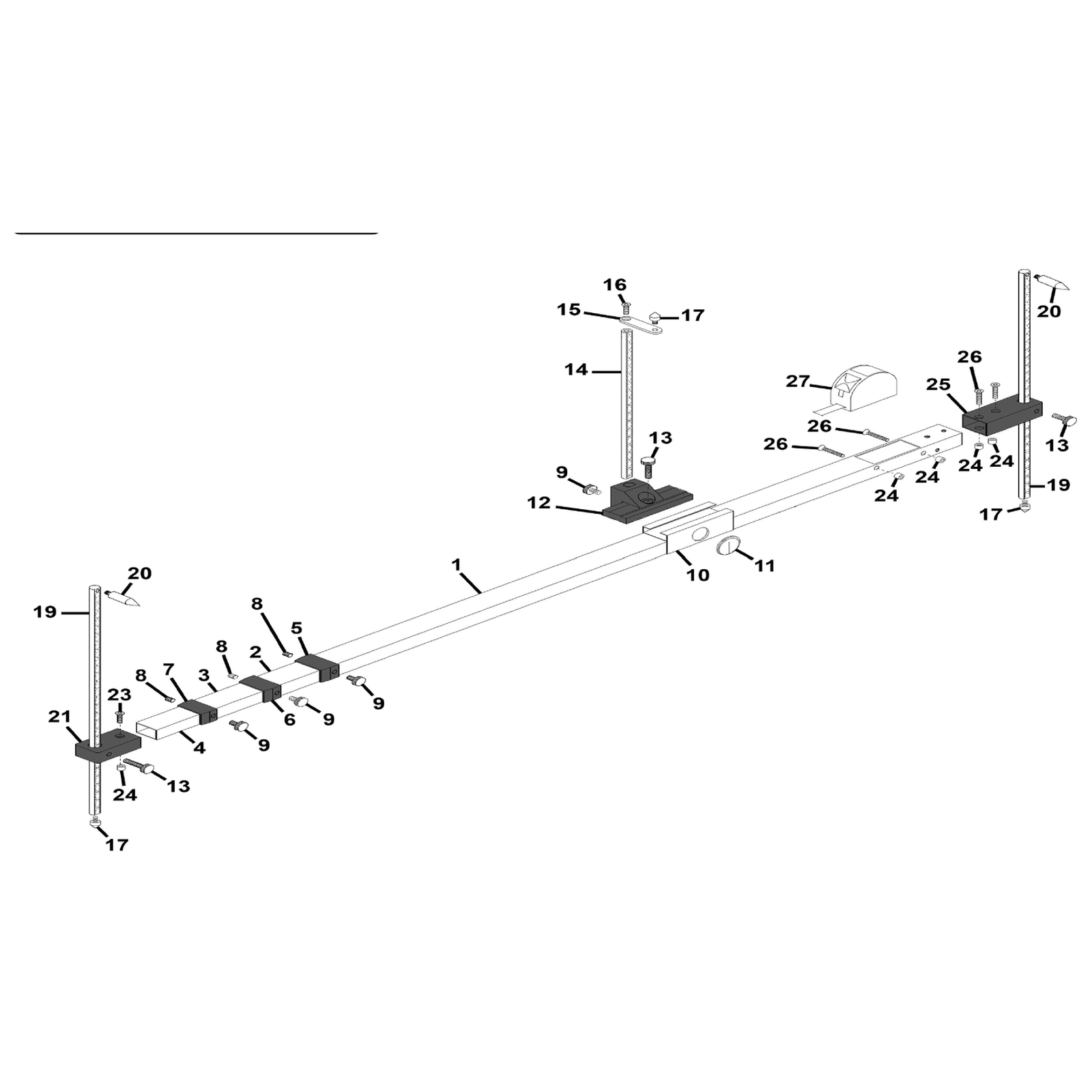 Sealey Measuring scale, centre 184.C3600021