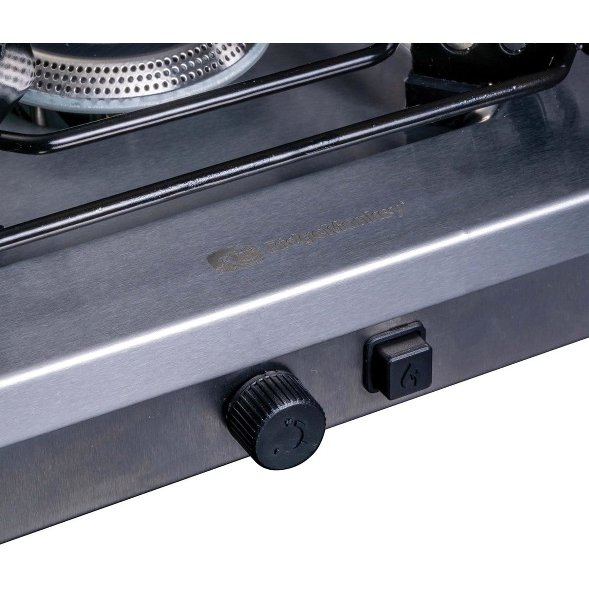 RidgeMonkey Grilla CookStation Single Hob Stainless Steel Gas Stove + Side Table