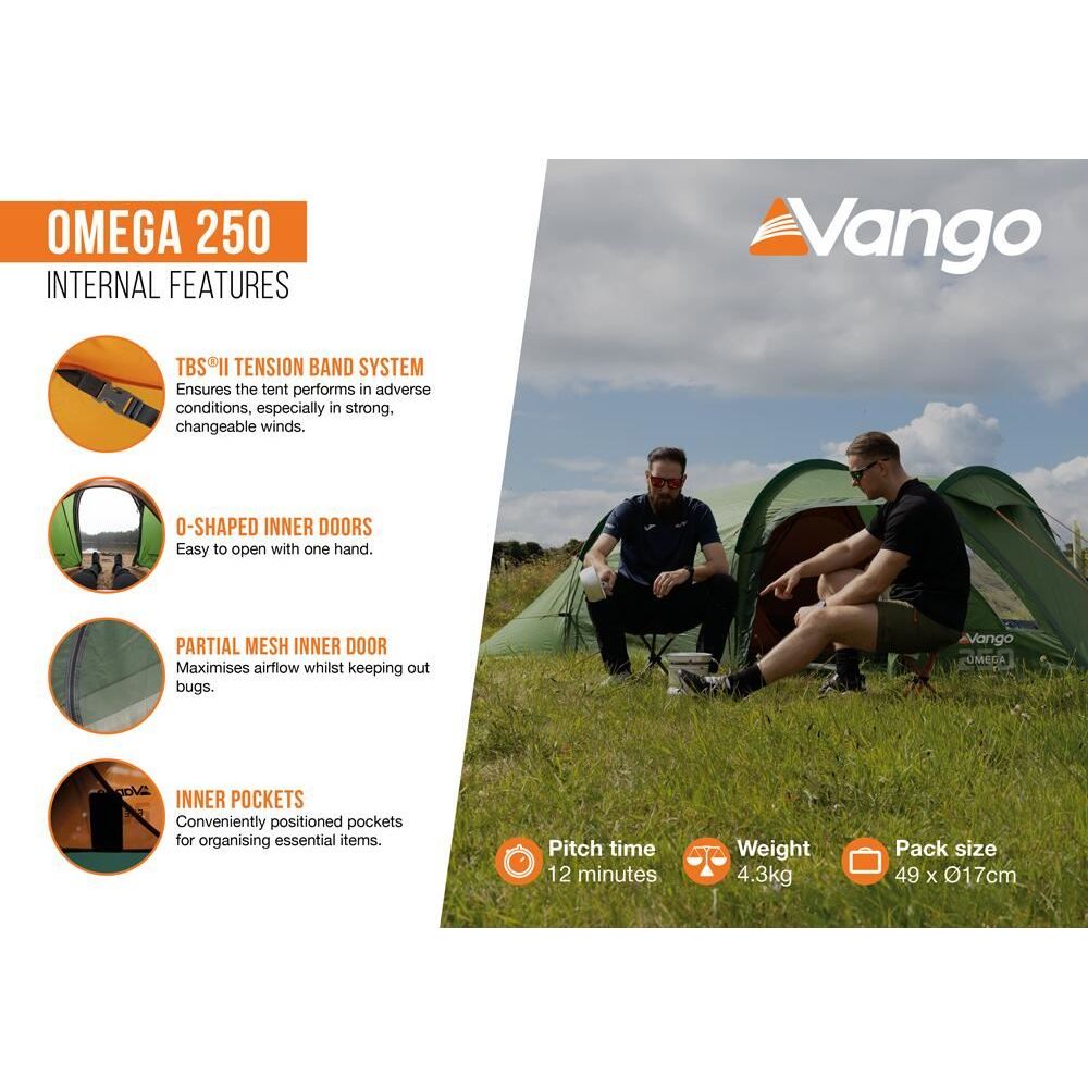 Vango Omega 250 Tent Forest Green