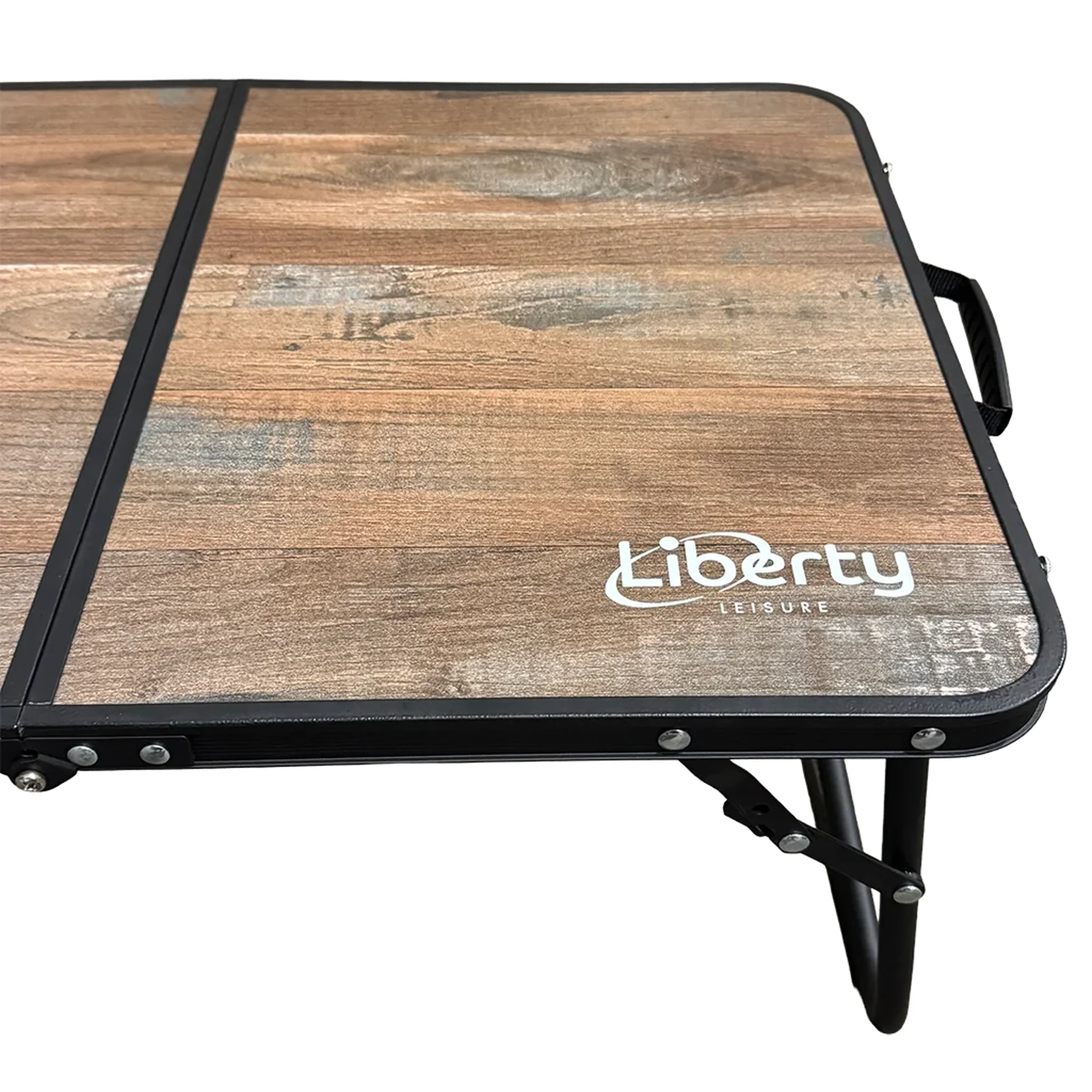 Liberty Folding Table - Low Wood Effect, Compact & Portable