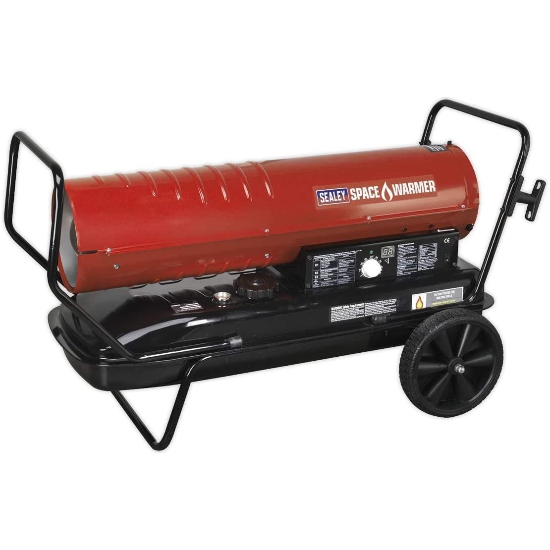 Sealey Space Warmer® Paraffin/Kerosene/Diesel Heater 215,000Btu/hr with Wheels