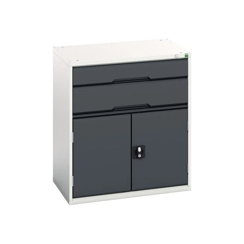 Bott Verso 2 Drawer + Cupboard 900 x Anthracite Grey 525-1050mm