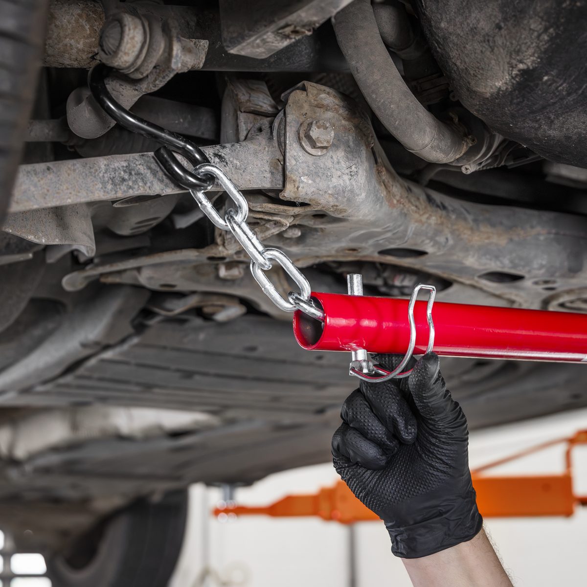 Sealey Hands-Free Suspension Arm Lever 960mm 181kg Load Capacity