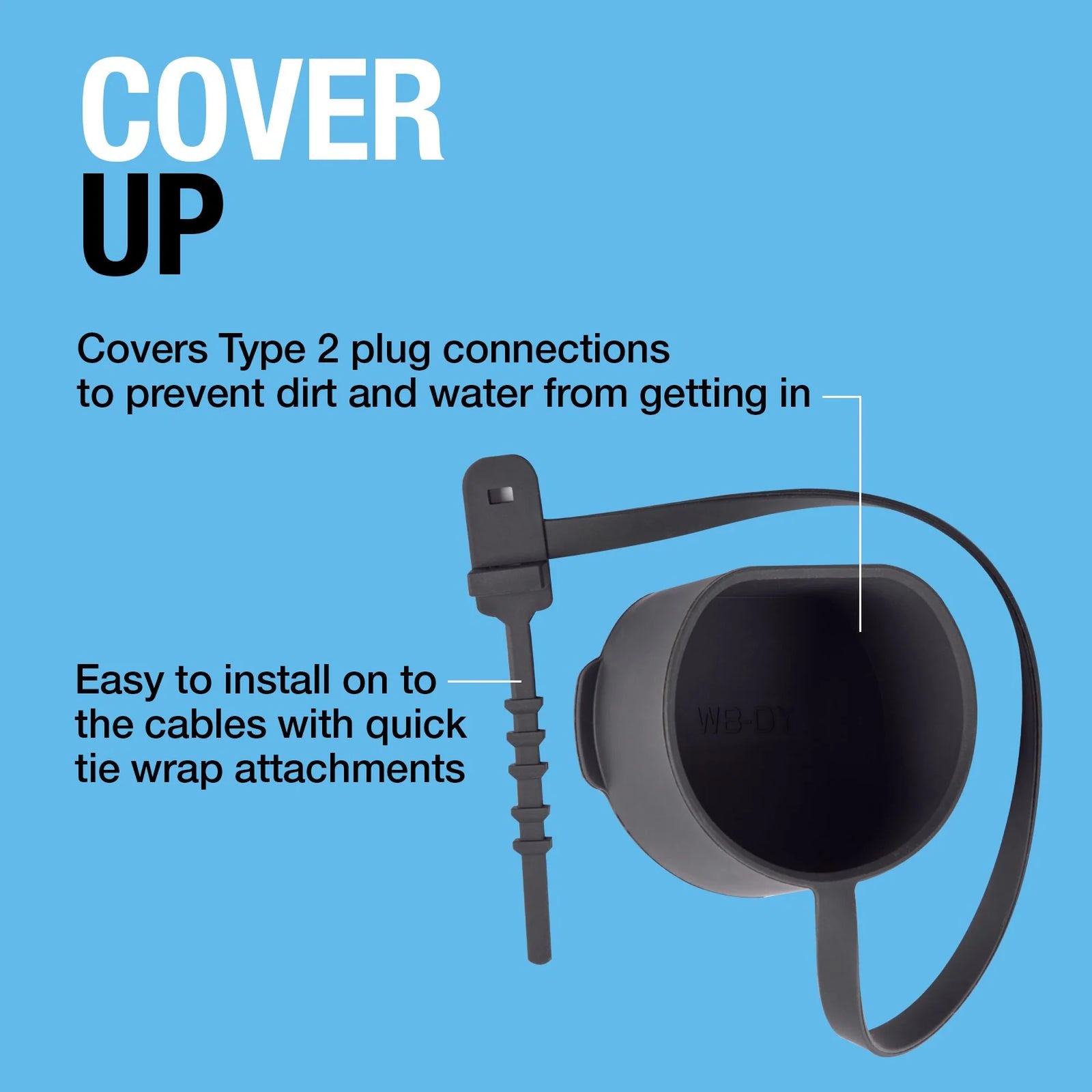 Ring Automotive REVA102 EV cable dust cap- type 2 vehicle end - REVA102