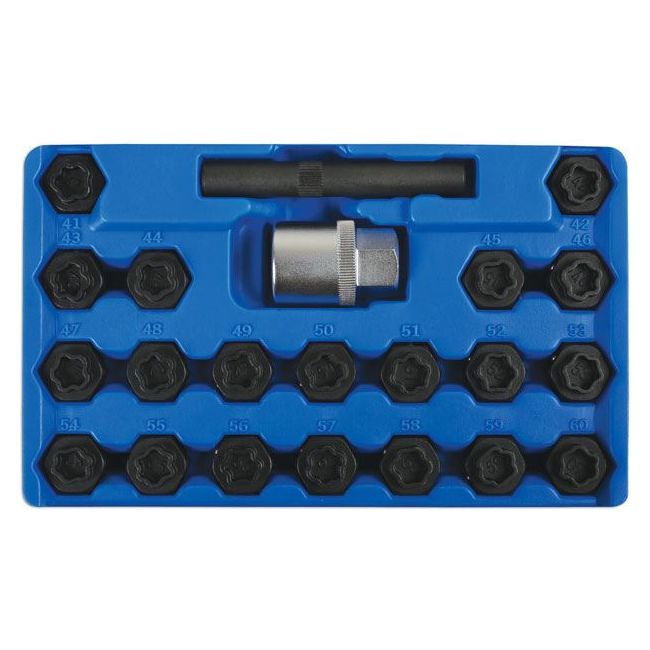 Laser Locking Wheel Nut Key Set 22pc - for BMW 6539
