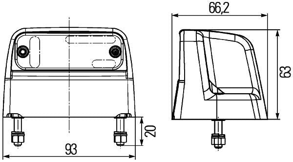 Hella Licence Plate Light / Lamp 2KA 012 271-067