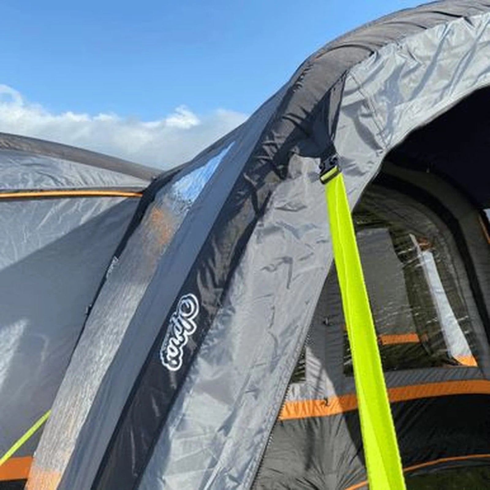 OLPRO Cocoon Breeze Campervan Awning Extension - Charcoal & Orange
