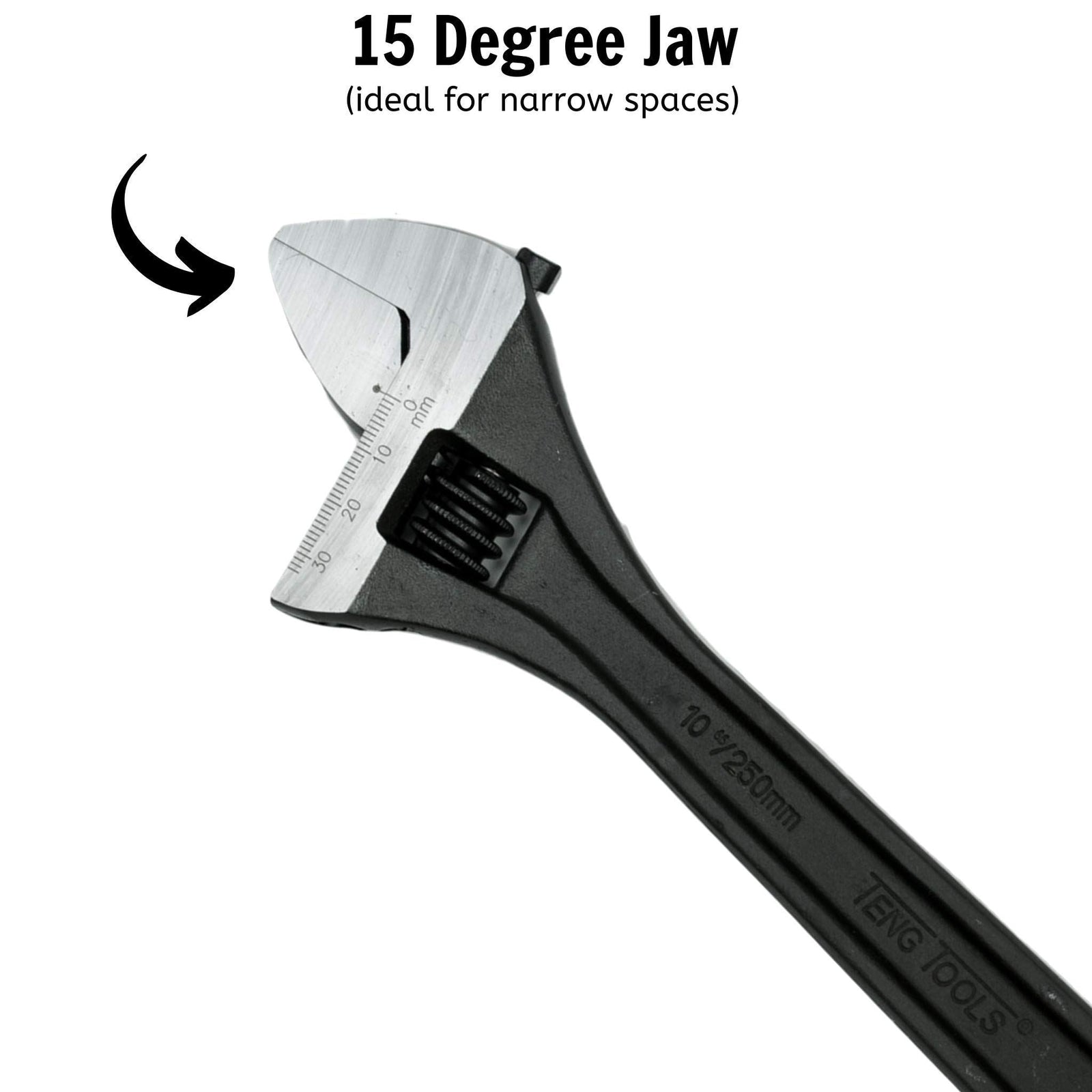 Teng Tools Adjustable Wrench 250mm
