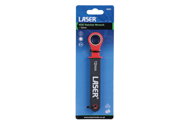 Laser VDE Ratchet Spanner 12mm