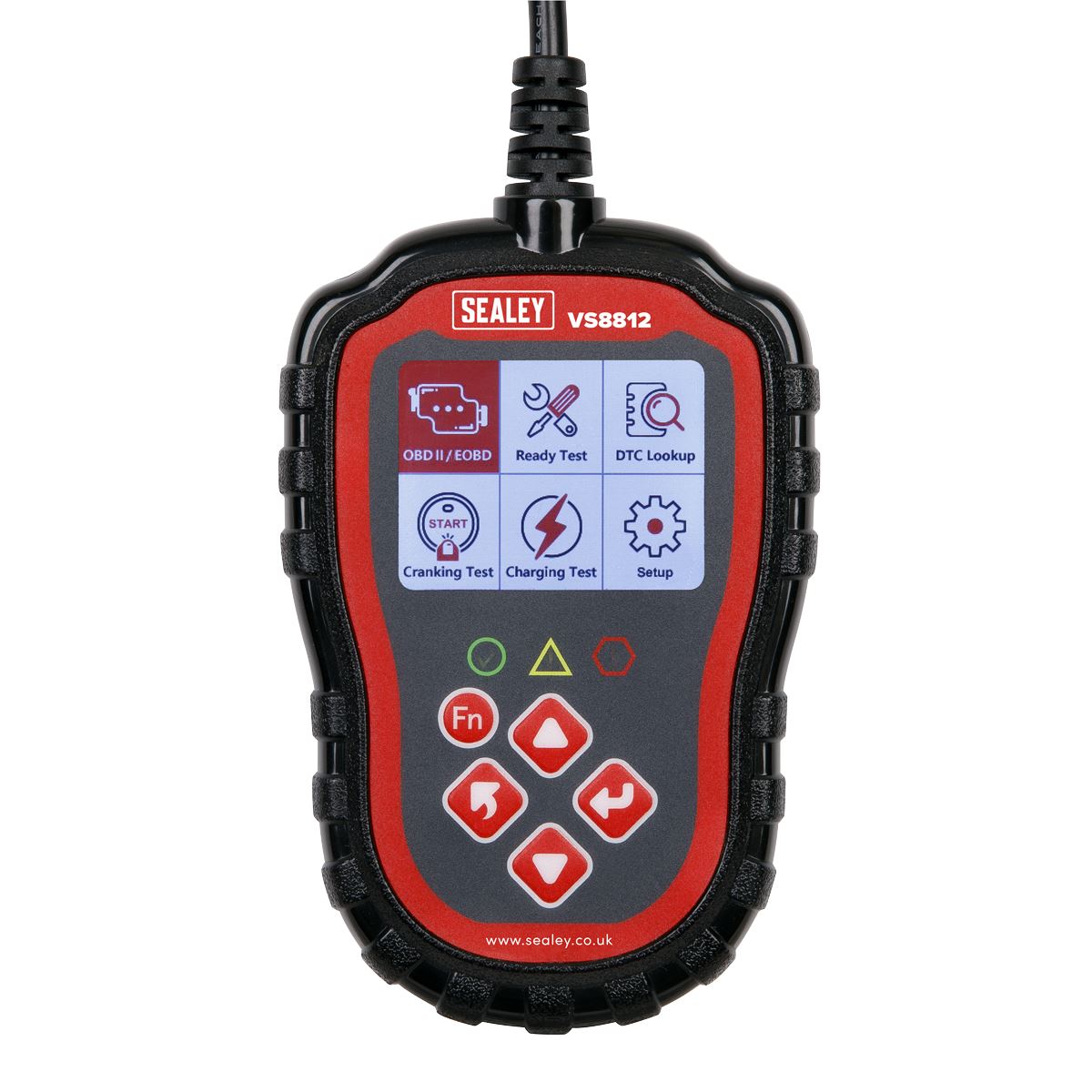 Sealey EOBD OBDII Code Reader Live Data Colour Screen MIL Light Reset