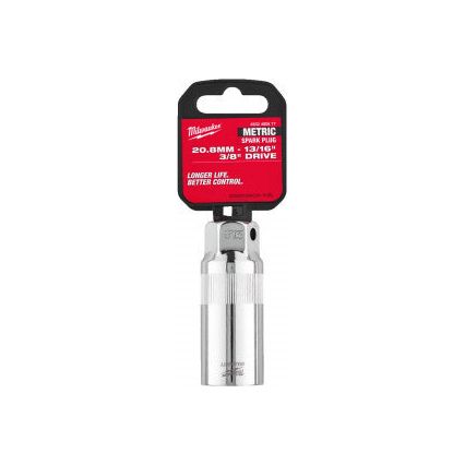 Milwaukee 3/8In. Drive 20.8mm Spark Plug Socket -1Pc