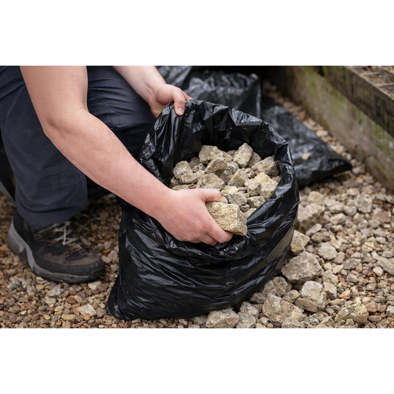 Sealey Rubble Sacks 50L - Pack of 100, 25kg Capacity