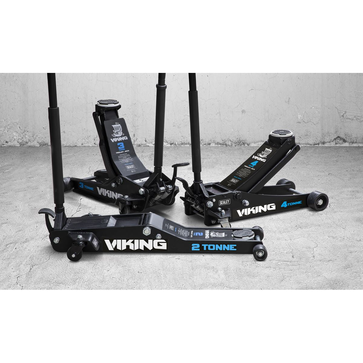 Viking Viking Low Profile Professional Trolley Jack with Rocket Lift 3 Tonne