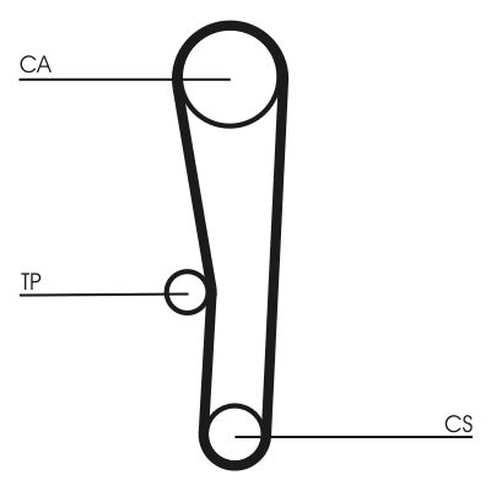 Continental CTAM Timing Belt Kit with Rollers CT1062K1