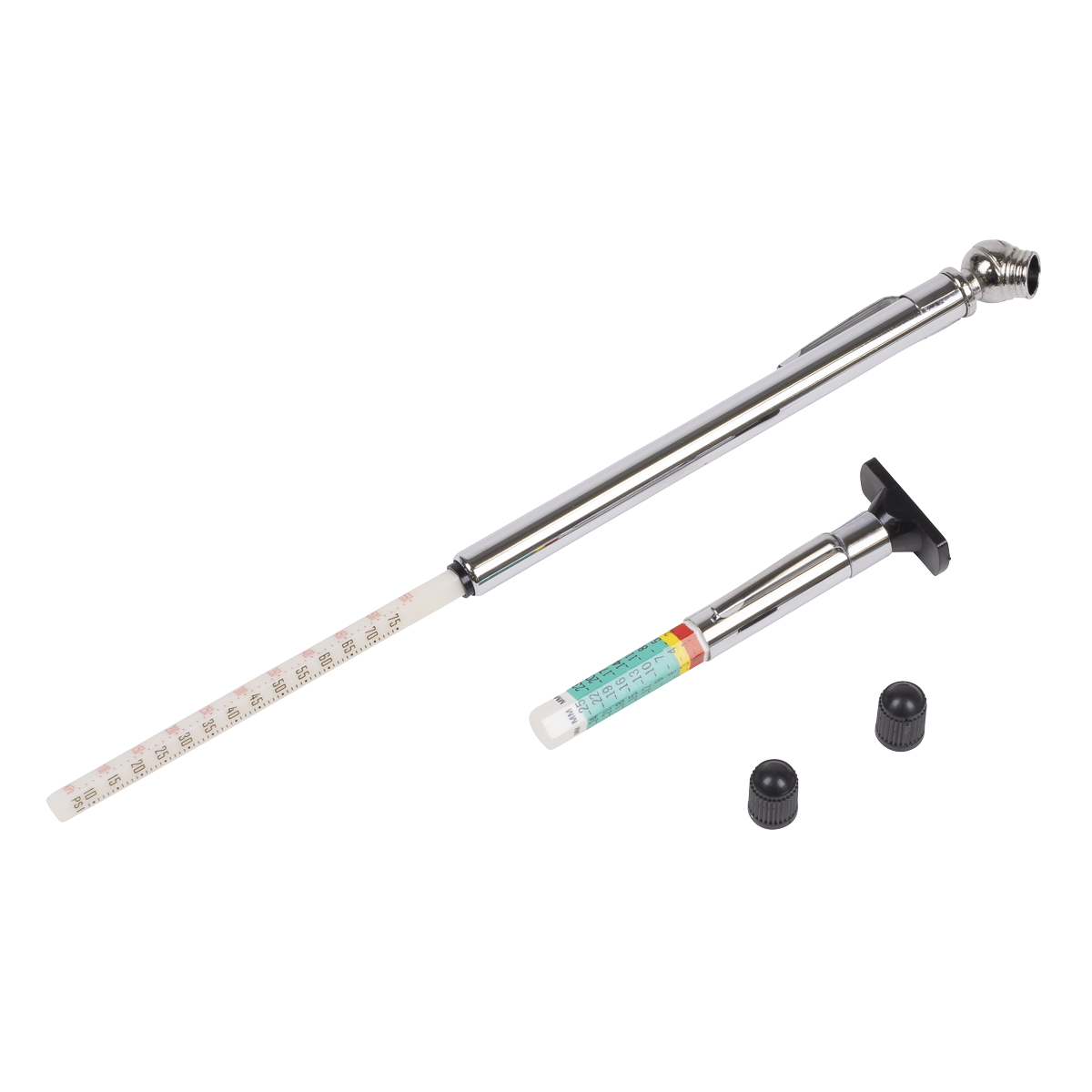Sealey Tyre Pressure & Tread Depth Gauge Set 2 Piece 5-50psi