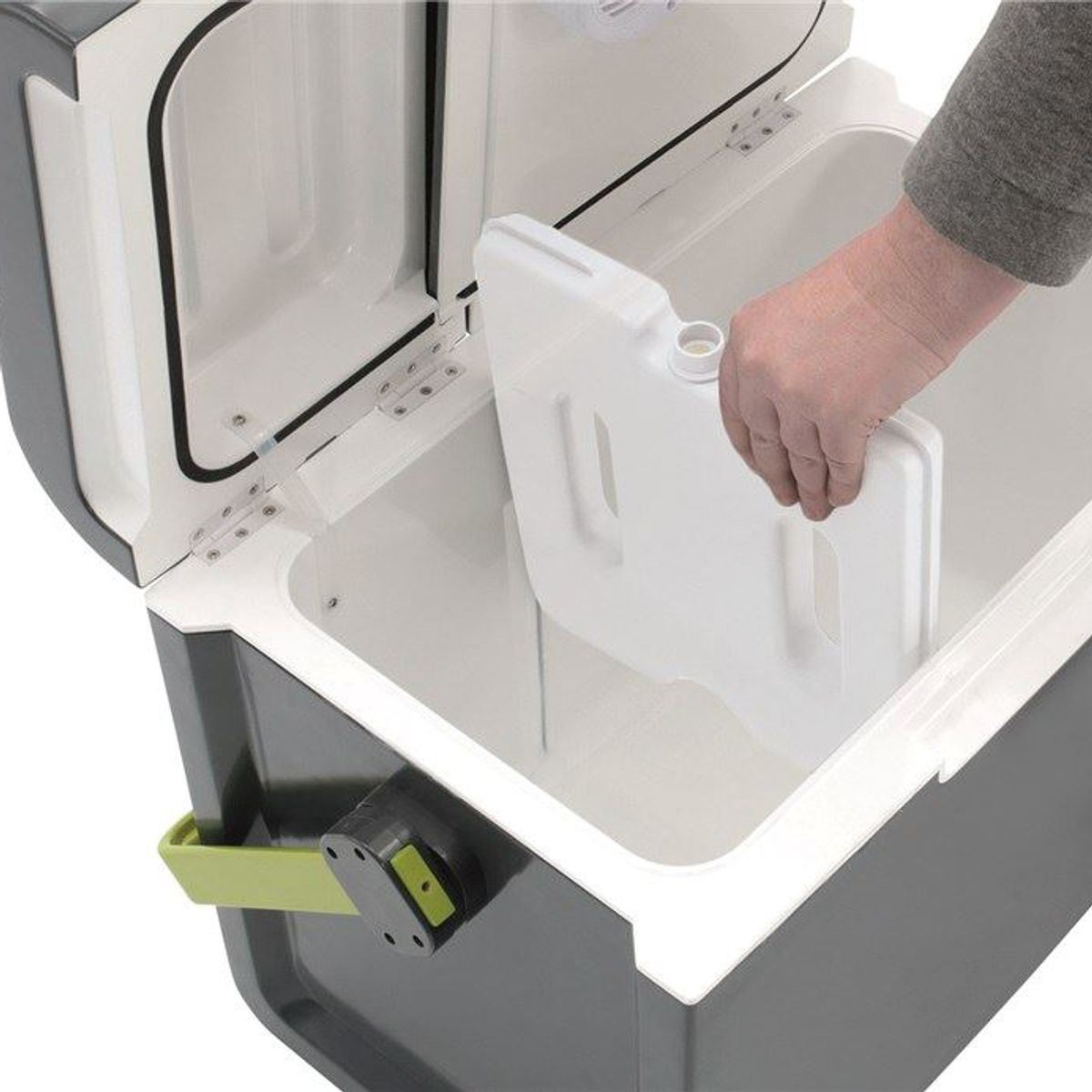 Ecocool Grey 24L Coolbox (590173) Convenient 12V 230V Cooler for Any Adventu