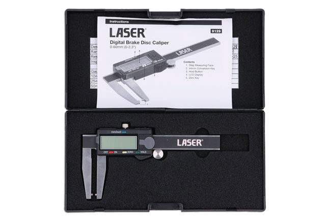 Laser Digital Brake Disc Caliper