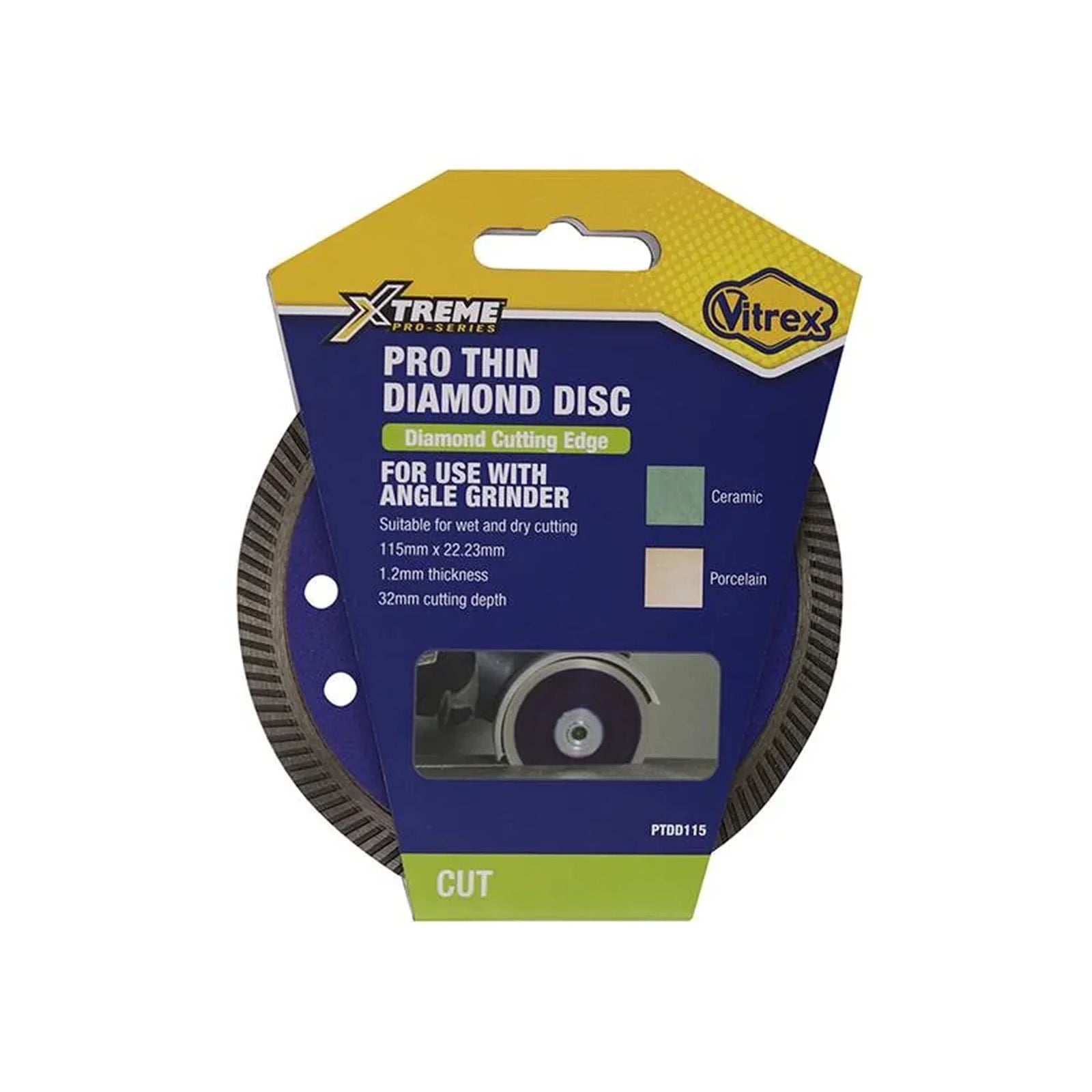 Vitrex Xtreme Pro Thin Diamond Disc 115mm - PTDD115