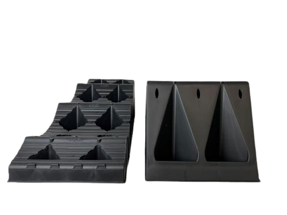 Milenco MGI Maxi T3 Level – Extra-Large 3-Step Caravan & Motorhome Levelling Ramps (High-Grip, 1500kg per Wheel)