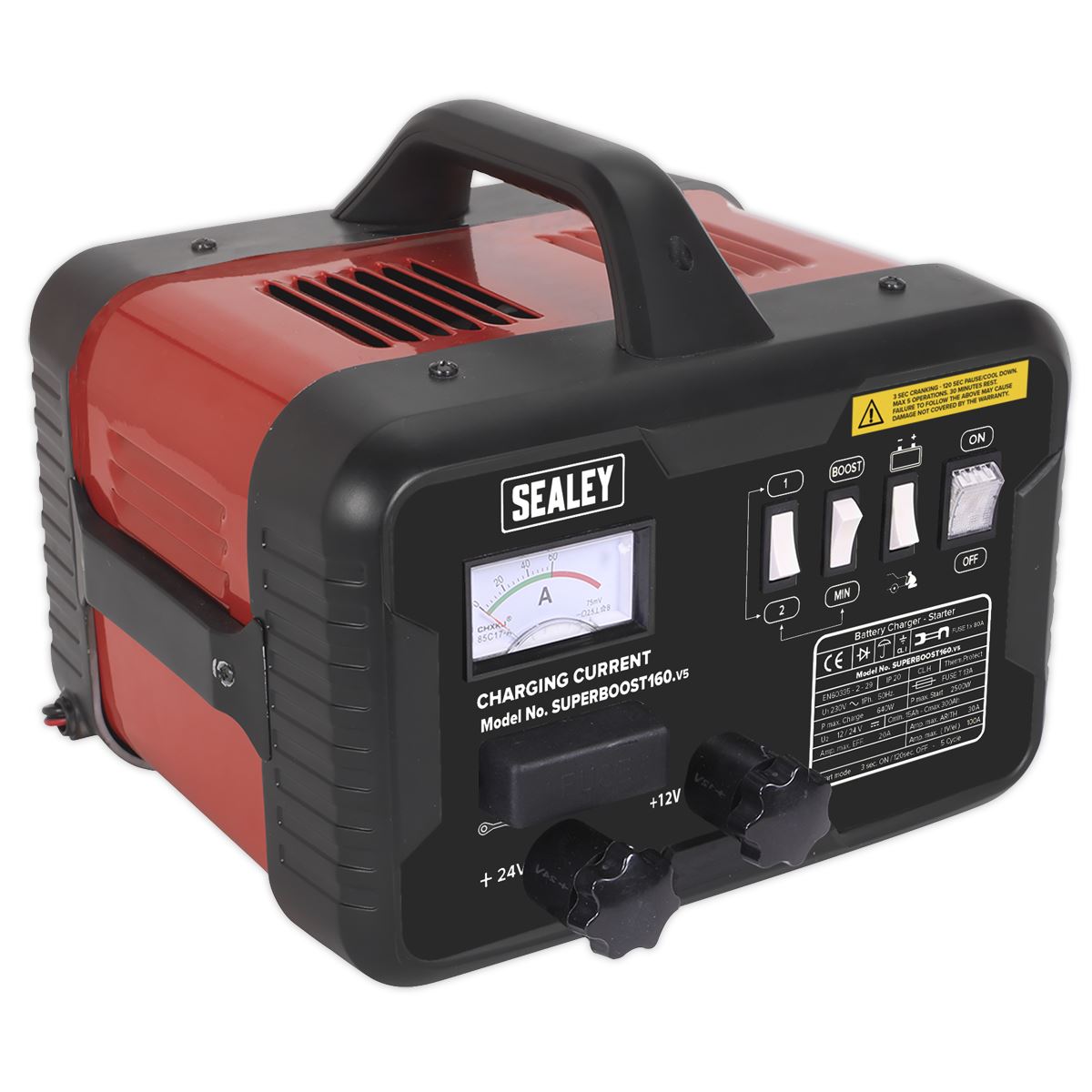 Sealey SUPERBOOST160 230V Battery Starter/Charger 160/40Amp 12/24V