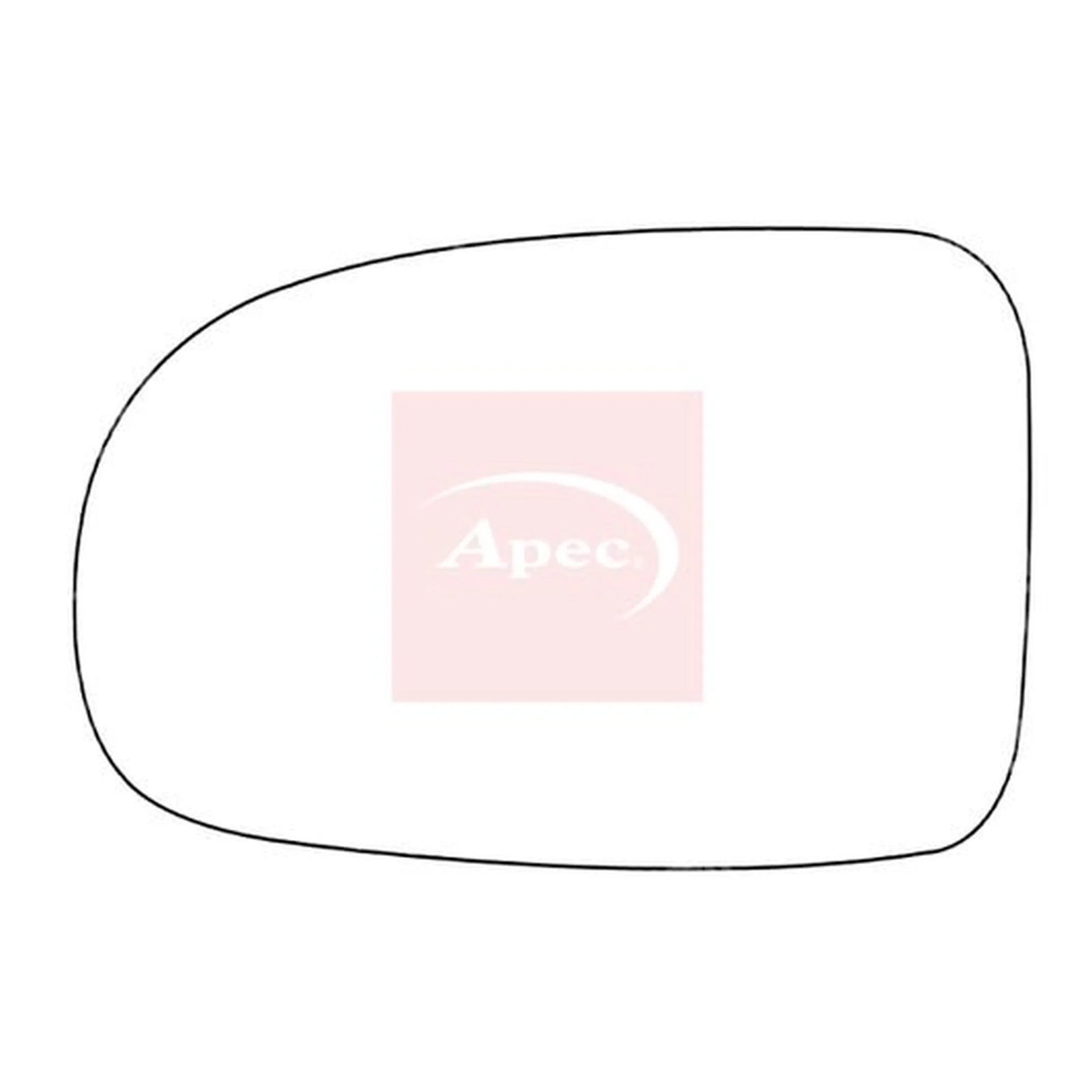 Apec Exterior Wing Mirror Glass Left AMS2691