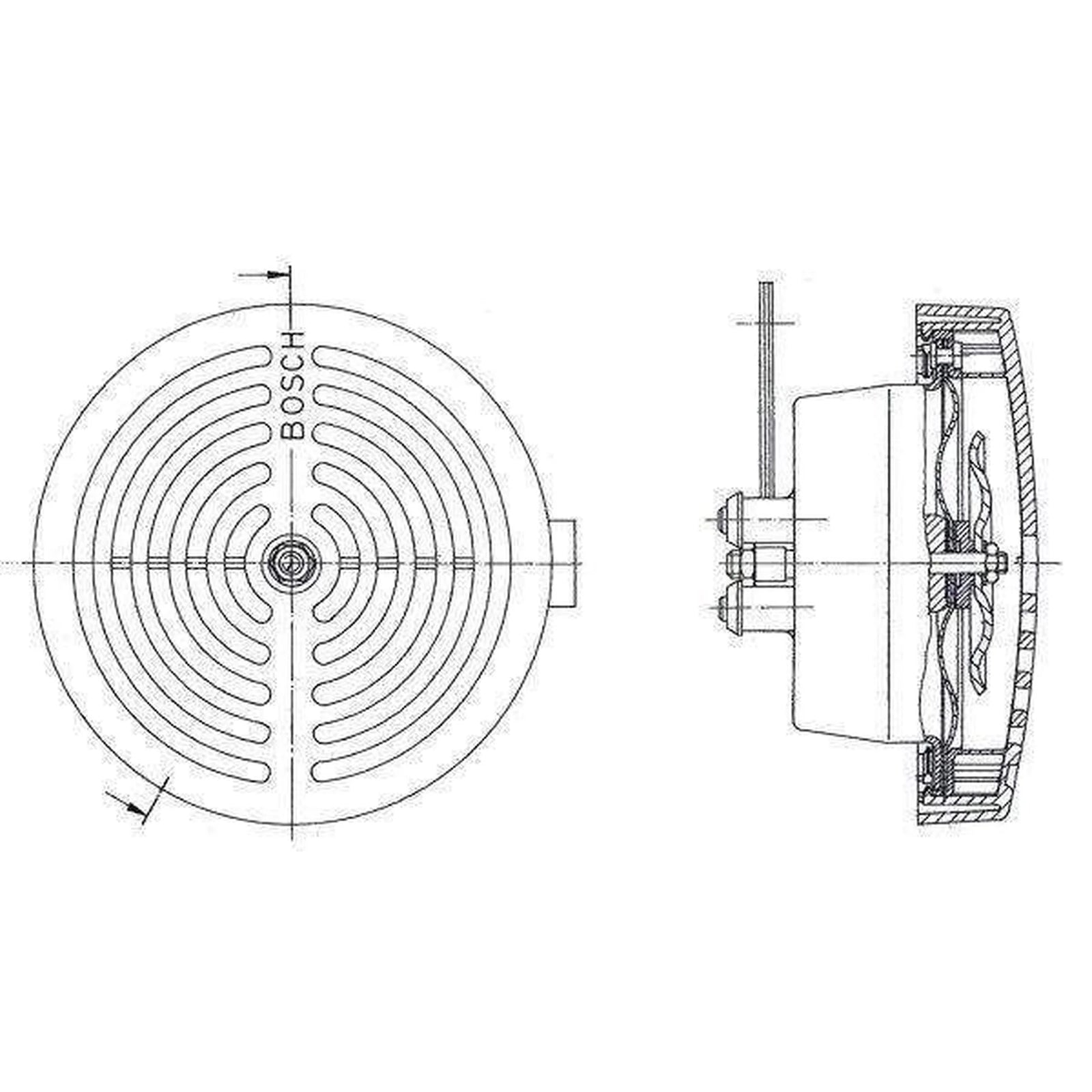 Bosch Car Horn Signal Unit 0 320 223 025