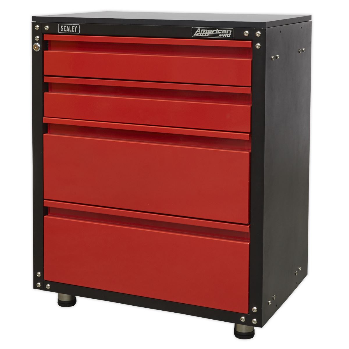 Modular 4 Drawer Cabinet With Worktop 665Mm
