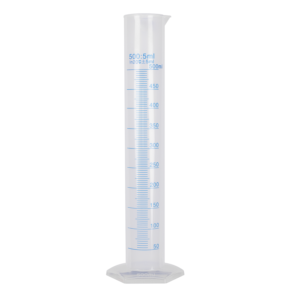 Sealey Measuring Cylinder 500ml Durable Polypropylene