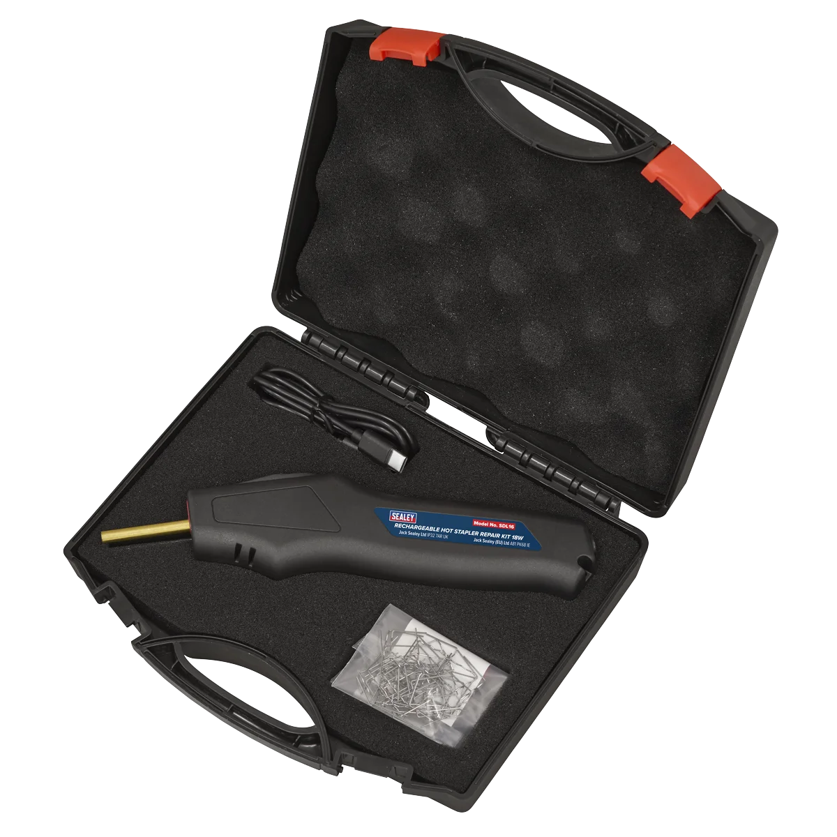 Sealey Rechargeable Hot Stapler SDL16 18W for Plastic Repairs