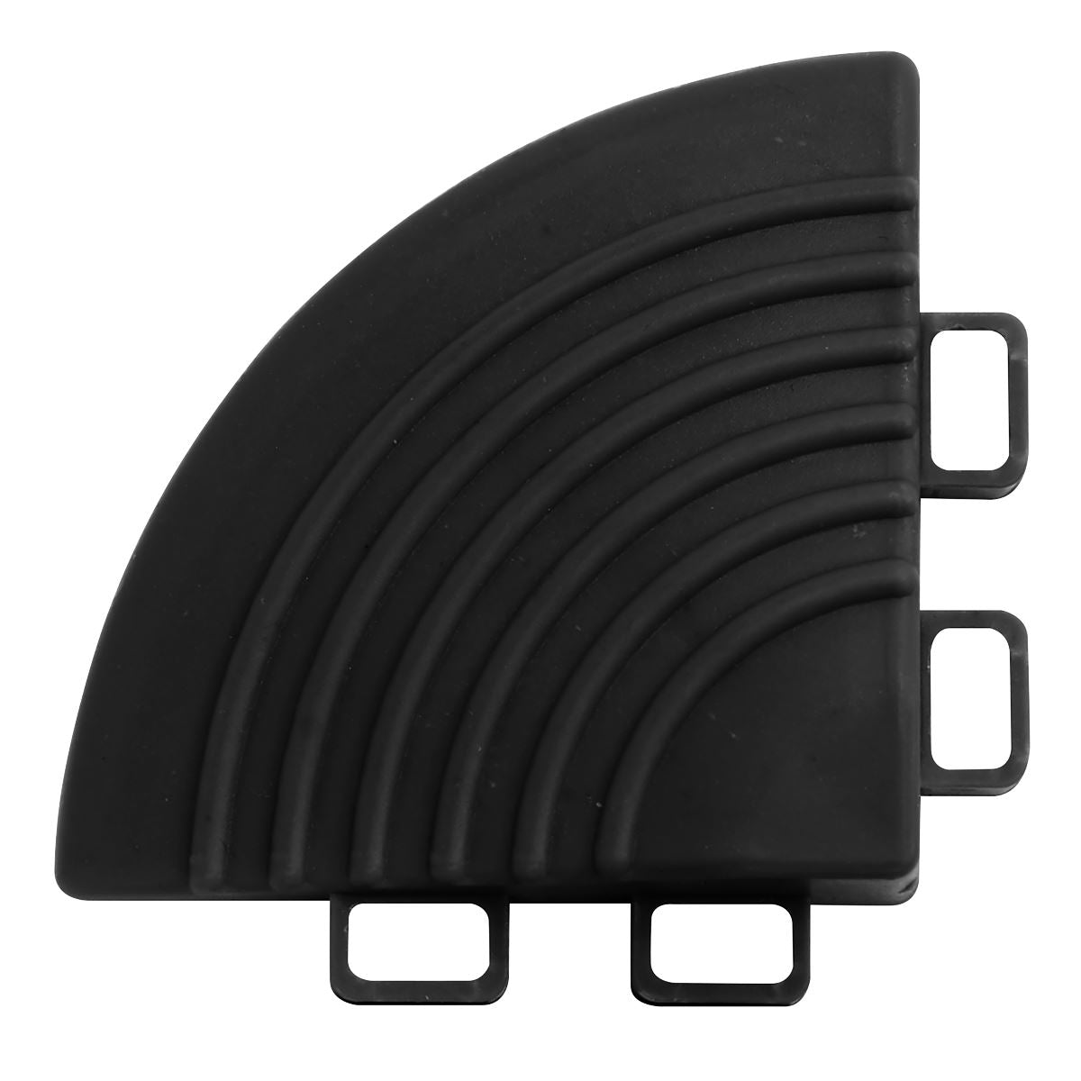 Sealey Polypropylene Floor Tile Corners 60 x 60mm Black Pack of 4 FT3CB