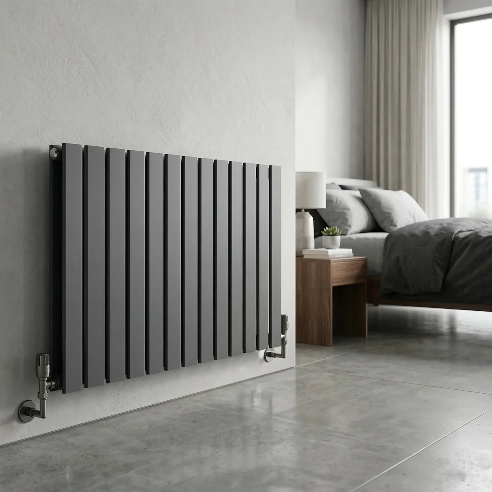 Baridi Horizontal Radiator DH341 600 x 910mm Anthracite