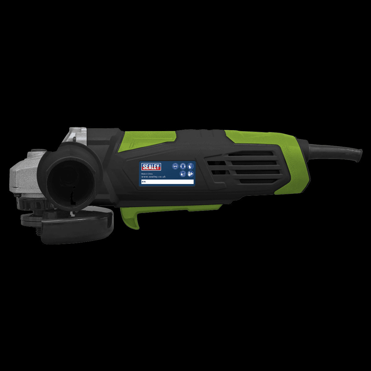 Sealey SG115E Angle Grinder 115mm 750W 230V Green Heavy Duty