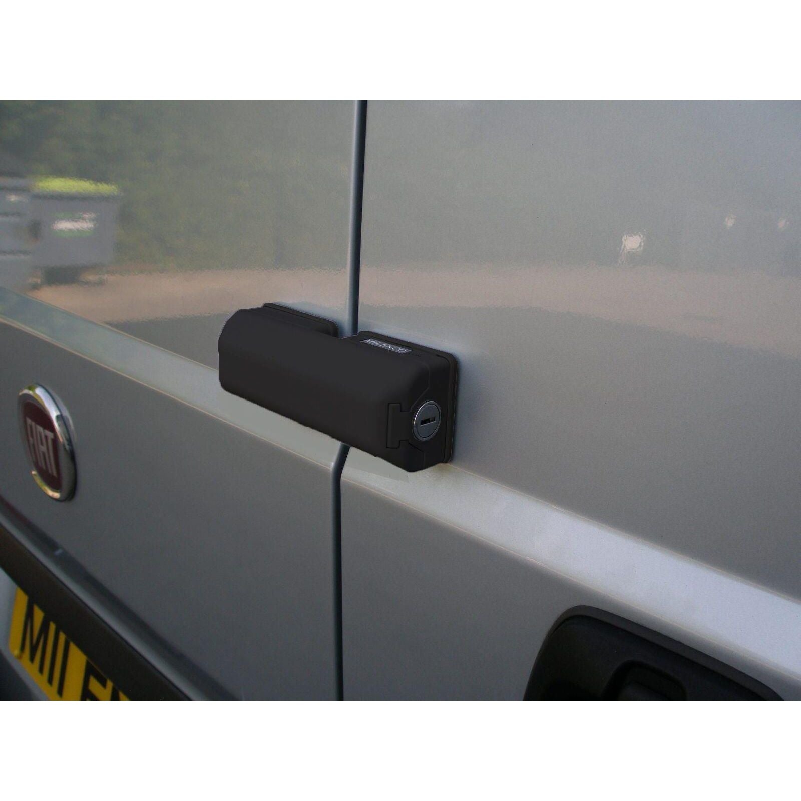 Milenco Van Door Deadlock - Black Single for Caravan, Motorhome, and Conversion