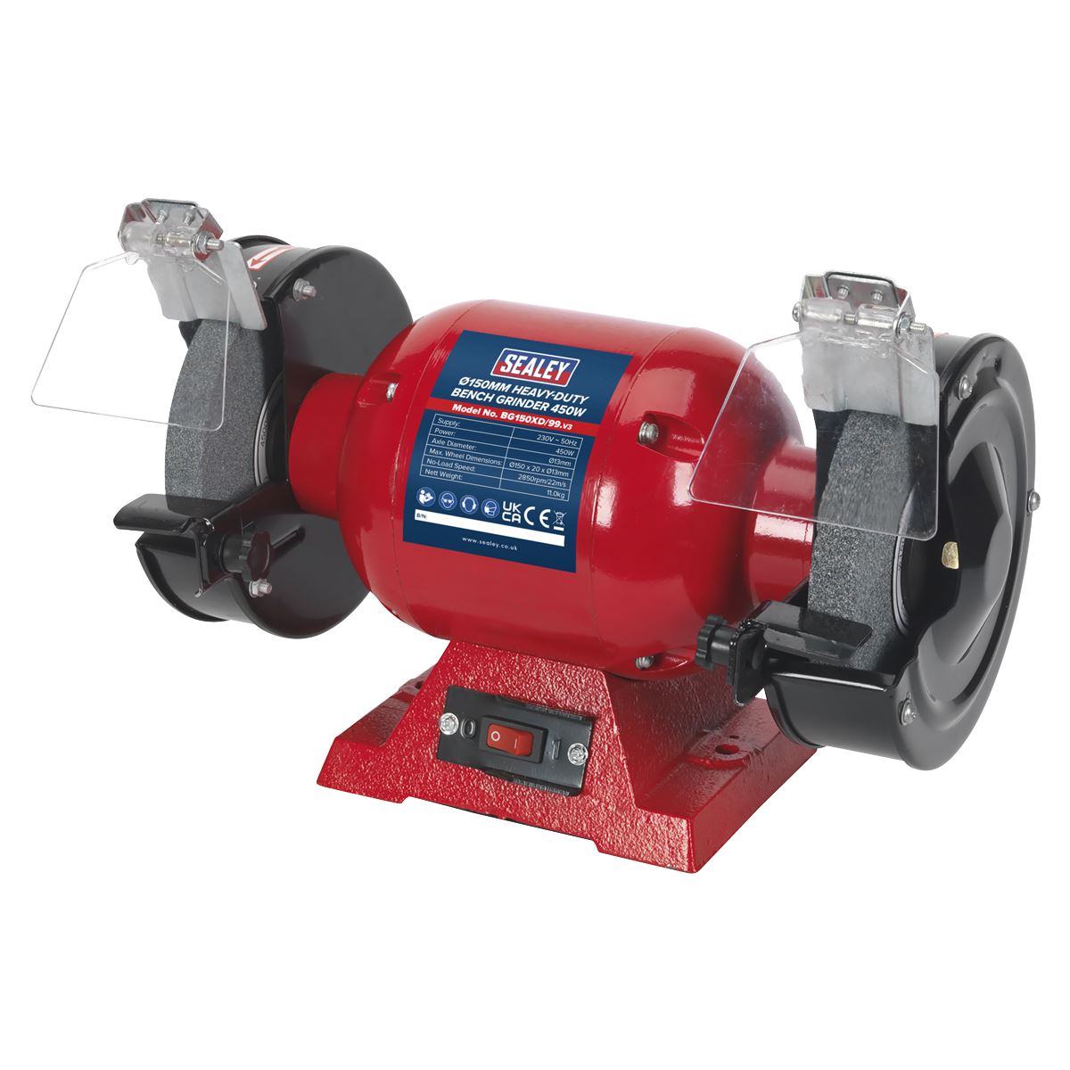 Bench Grinder 150Mm 450W/230V Heavy-Duty