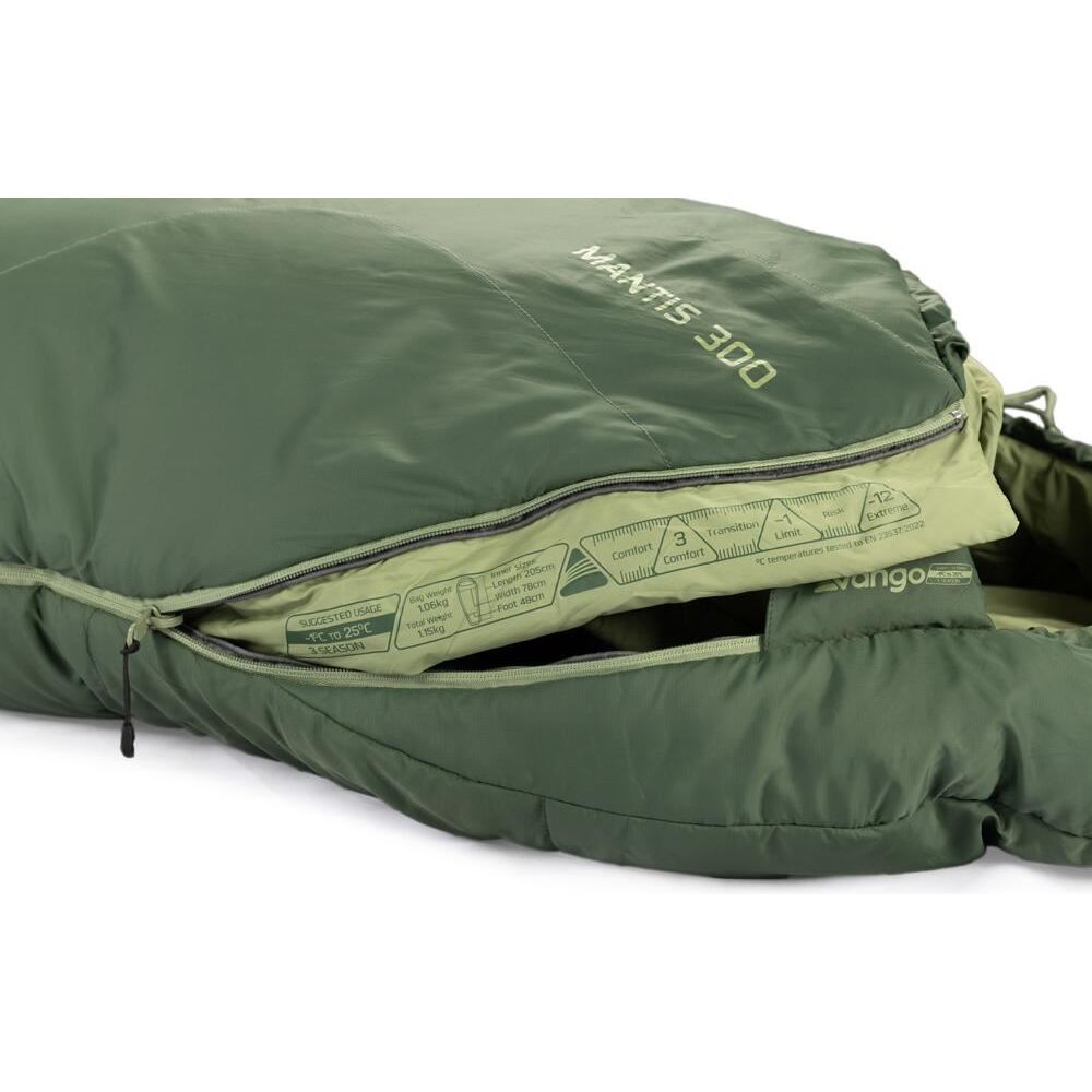 Vango Mantis 300 Sleeping Bag Pine Green