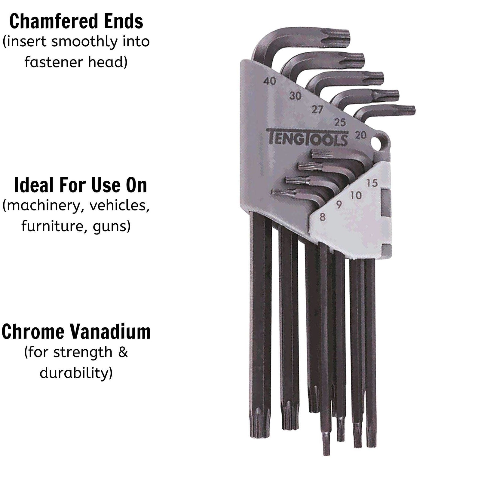 Teng Tools TX Key Set 9 Pieces