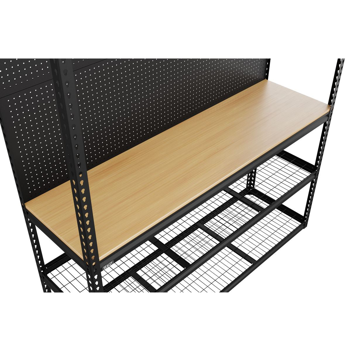 Heavy-Duty Modular Workbench Racking & Pegboard 1820mm 300kg Capacity Per Level