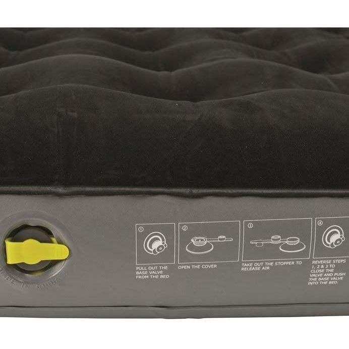 Outwell Classic Single Airbed Flocked Camping Inflatable Mattress Air Bed