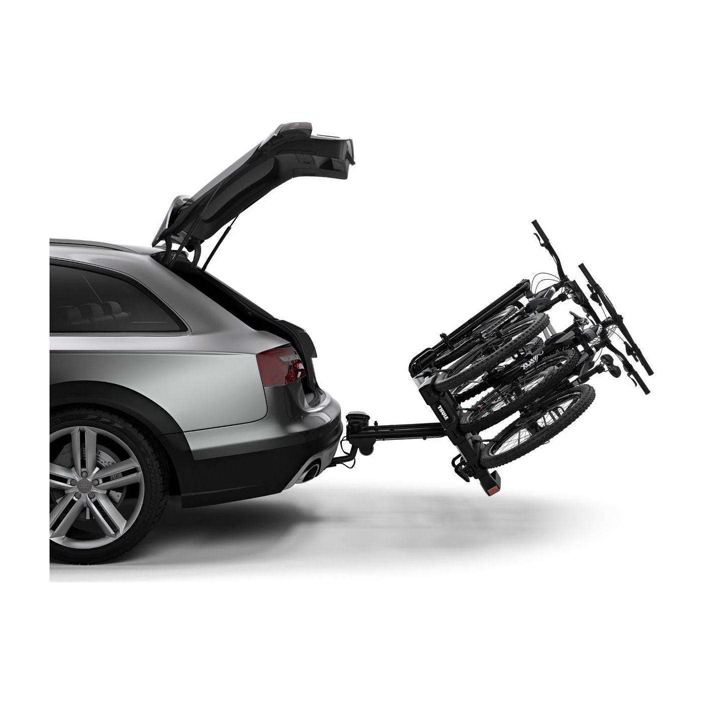 Thule EasyFold XT three-bike platform towbar bike rack black/aluminium Towbar Bike Rack