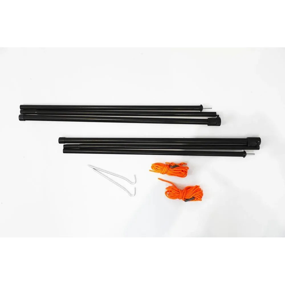 Vango Adjustable Steel King Poles 180-220cm - Black