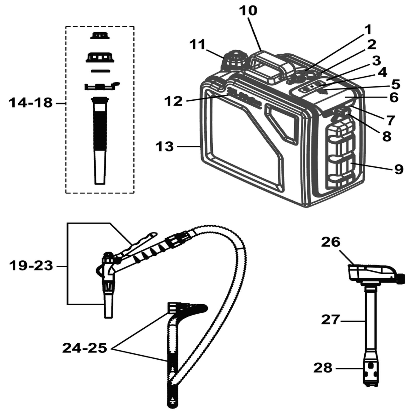 Sealey Battery Compartment and Cover JC20FS-06