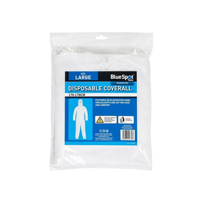 Bluespot Tools Disposable Coverall - Large (170-178cm)
