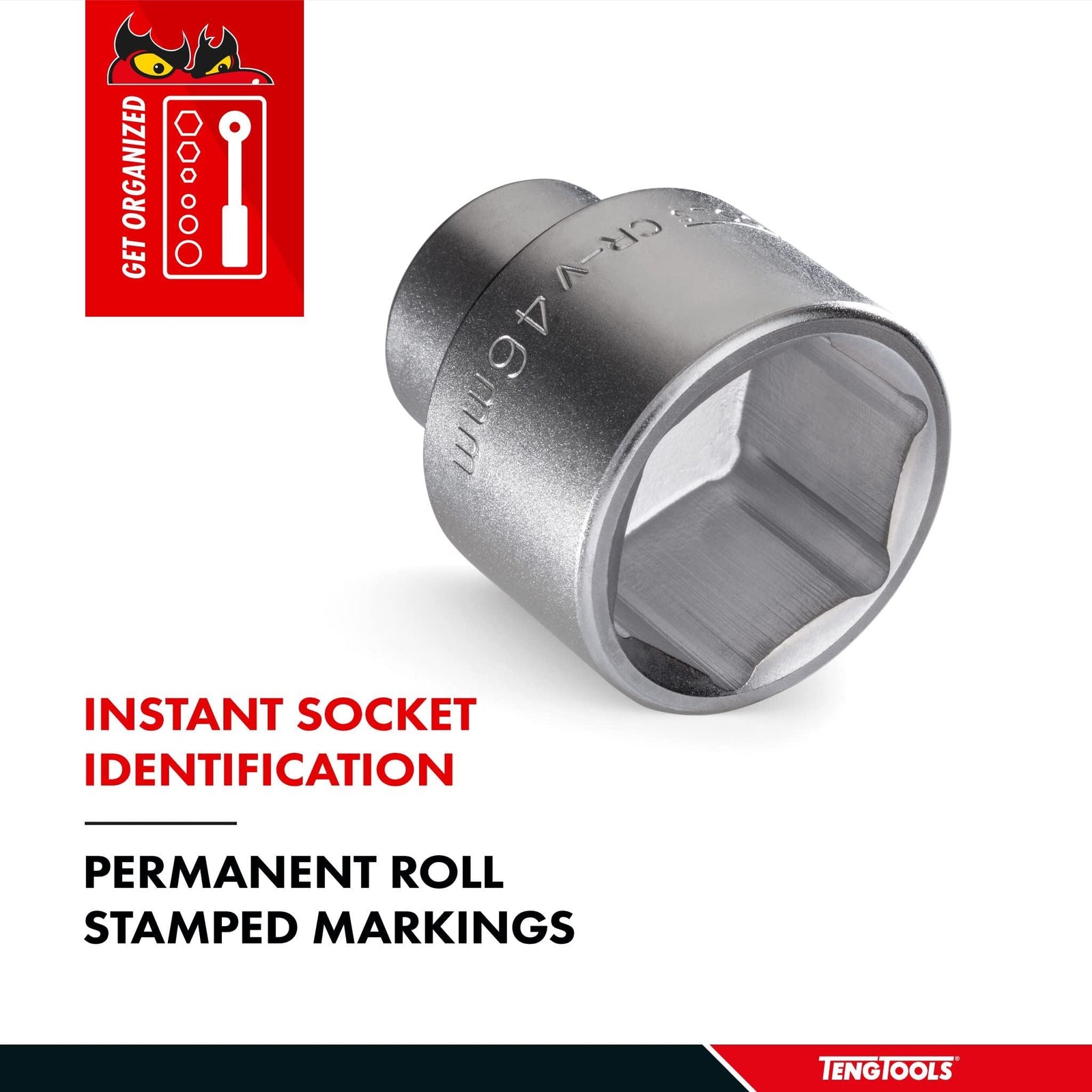 Teng Tools 3/4" Socket 6 pt Metric 19mm