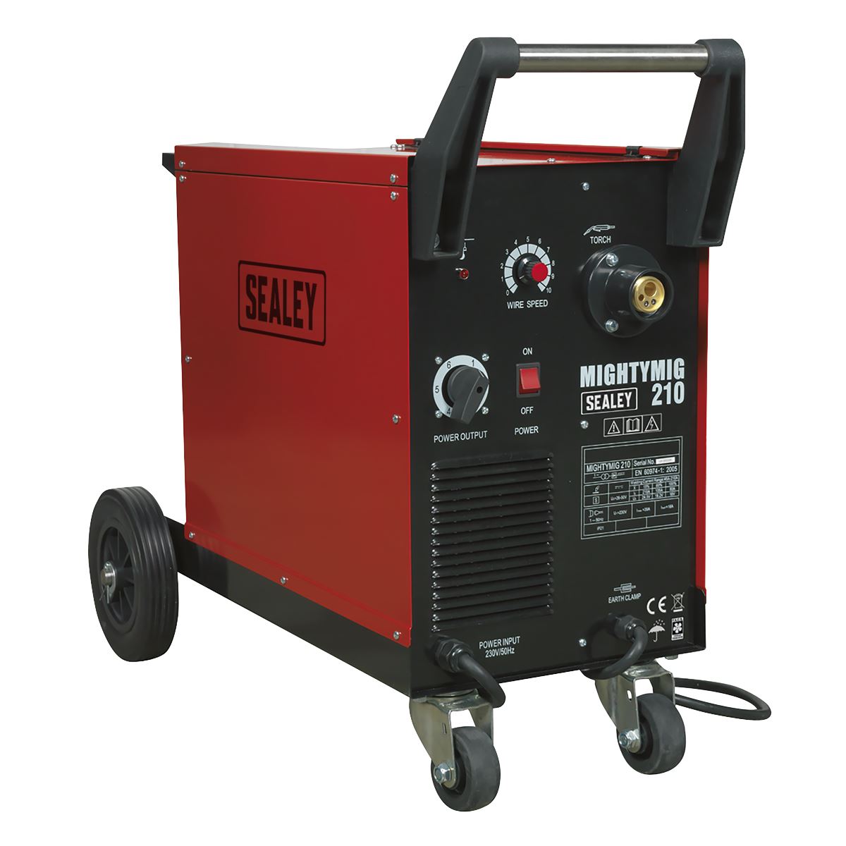 Sealey Professional Gas/No-Gas MIG Welder 210A with Euro Torch